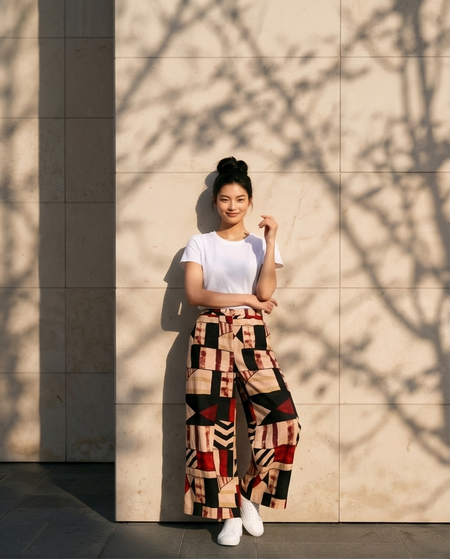 Pantalon ancho - WAKABI DESIGNS 