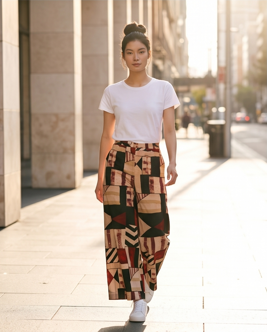 Pantalon ancho - WAKABI DESIGNS 