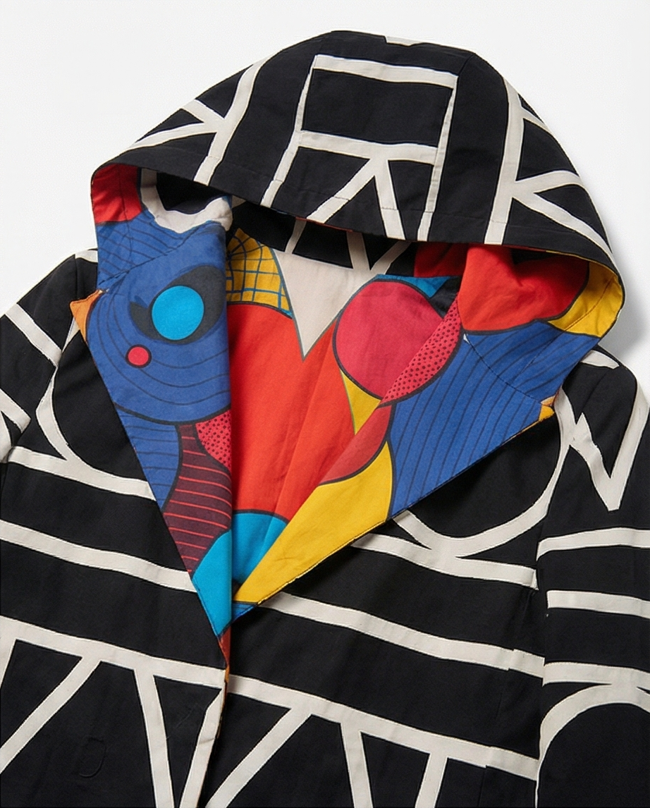Reversible hooded jacket - WAKABI DESIGNS 