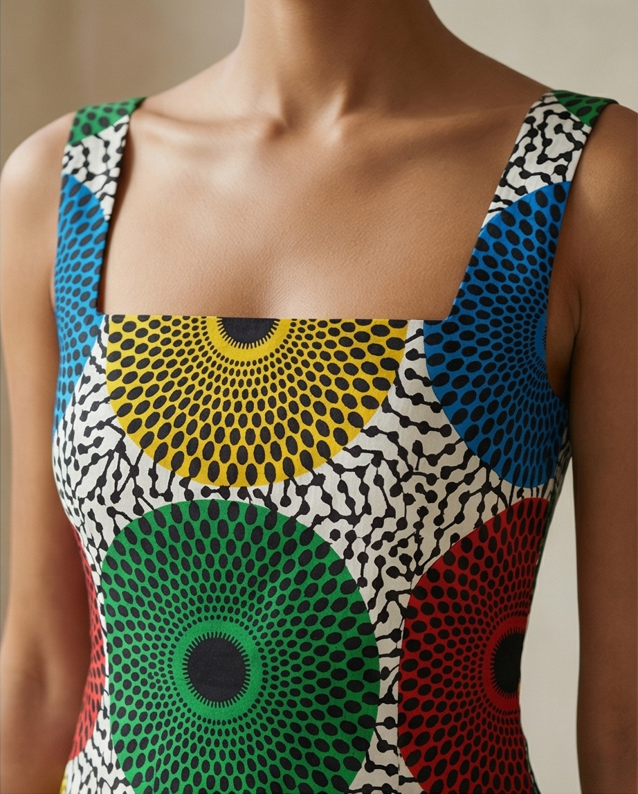 African Wax Print Dress Made to Order