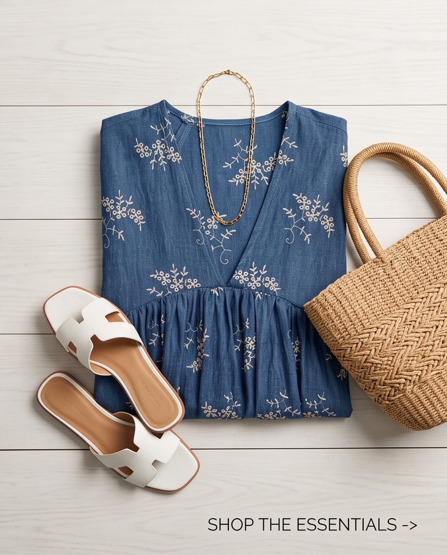 Blue summer dress