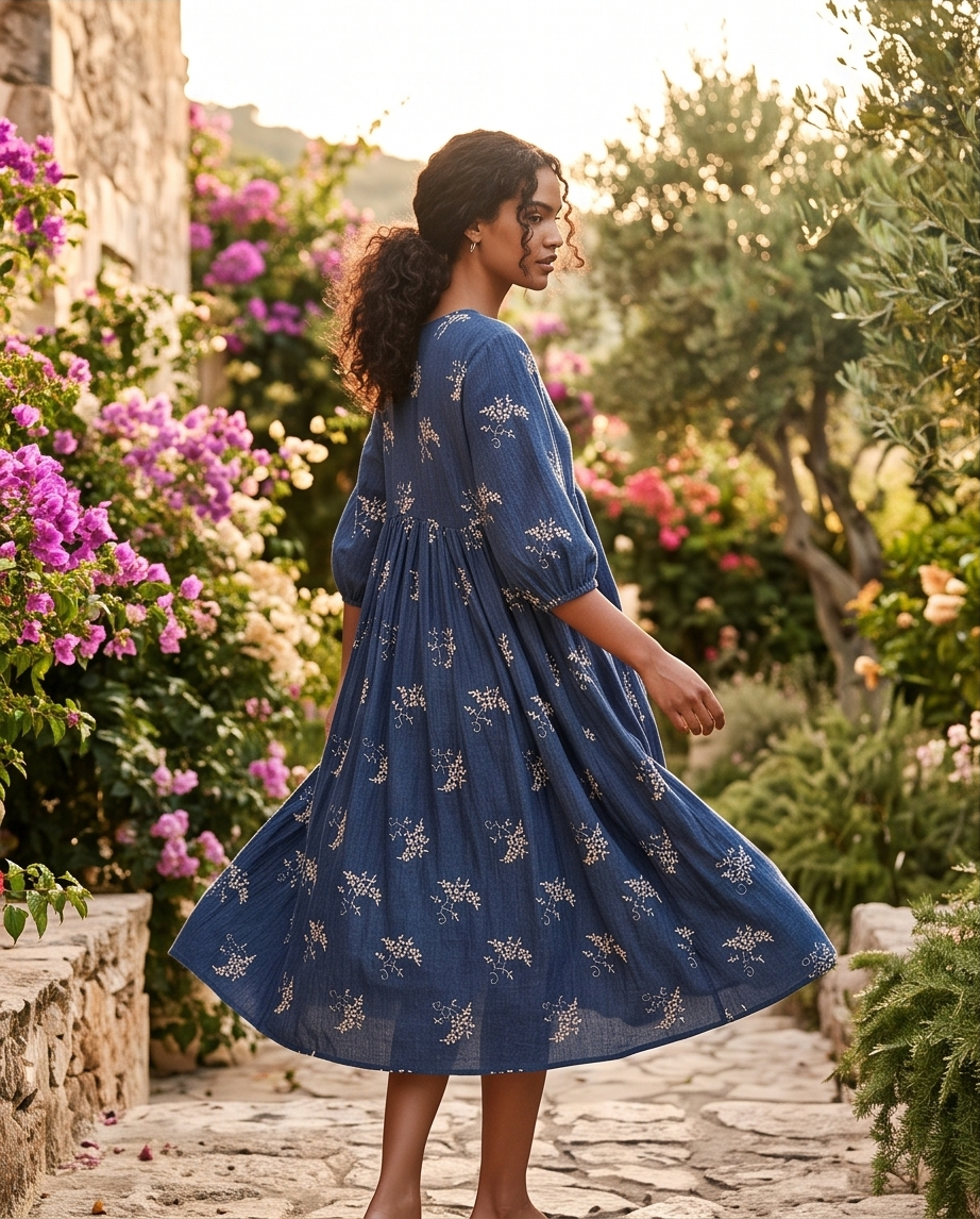 Blue summer dress