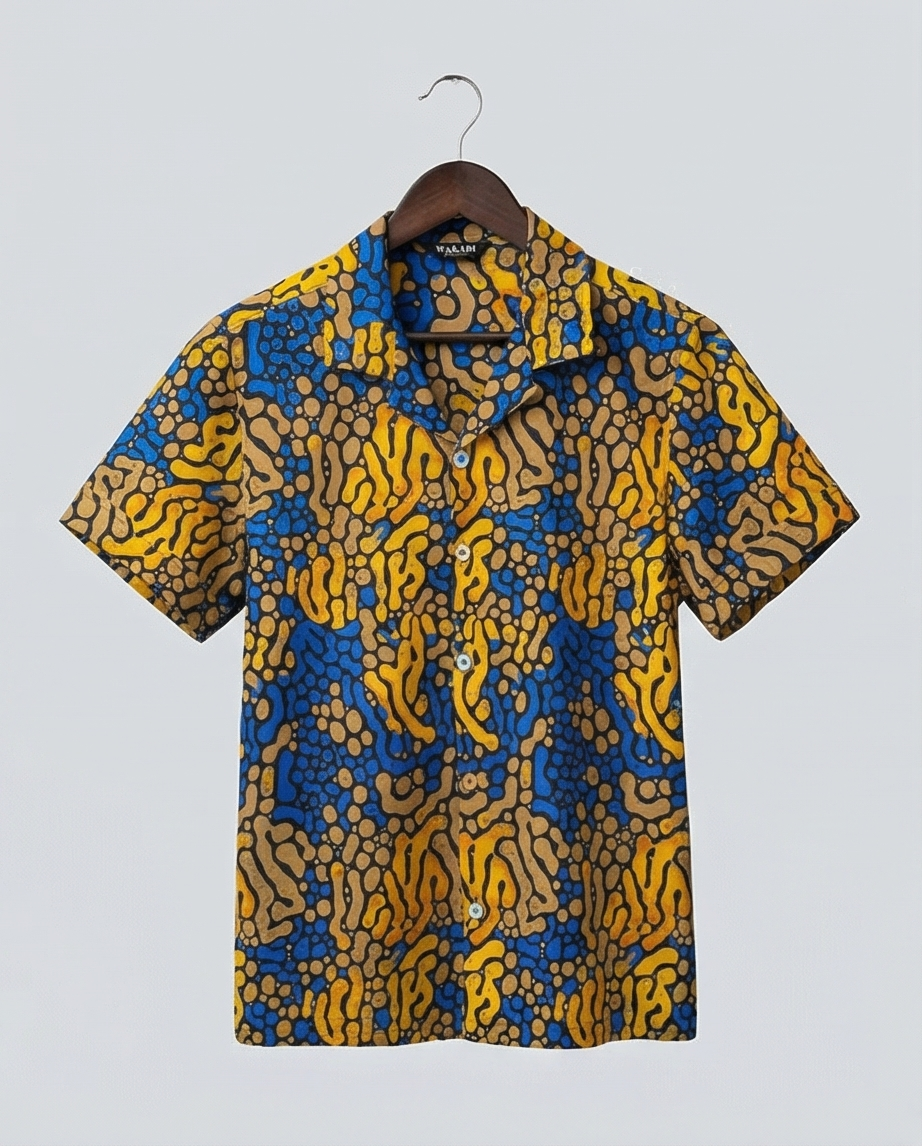 African print cotton shirt