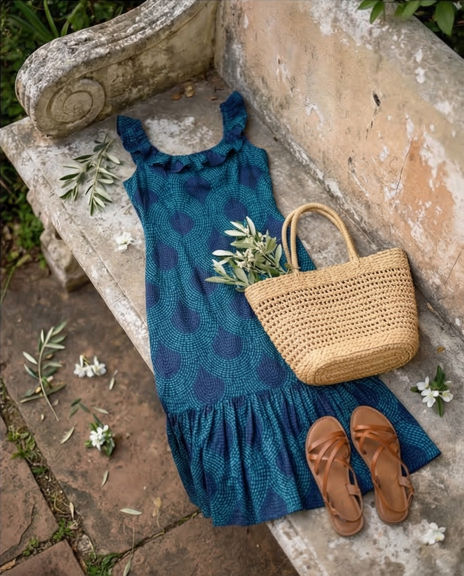 Female Dress with Ruffle Design