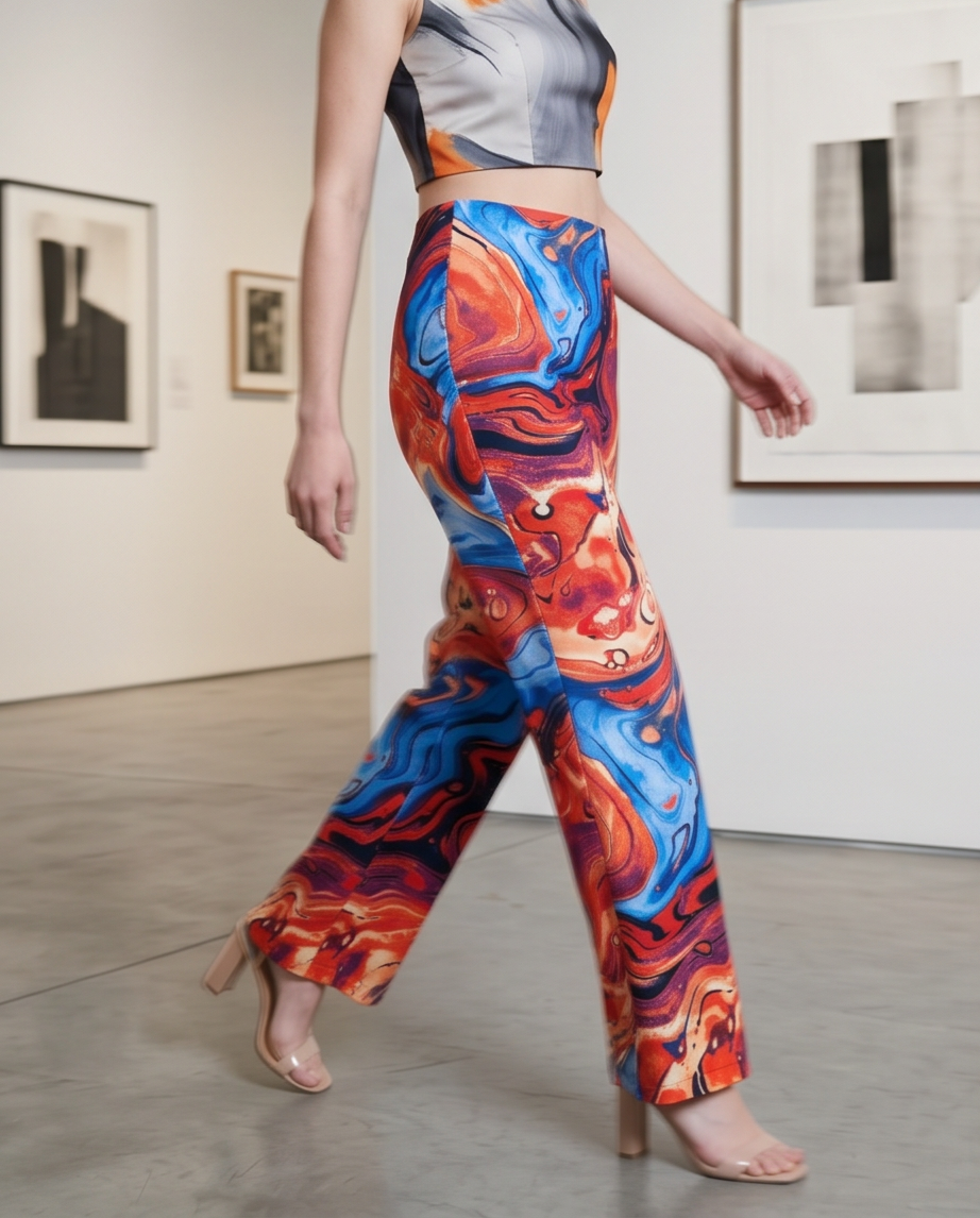 Straight leg pants