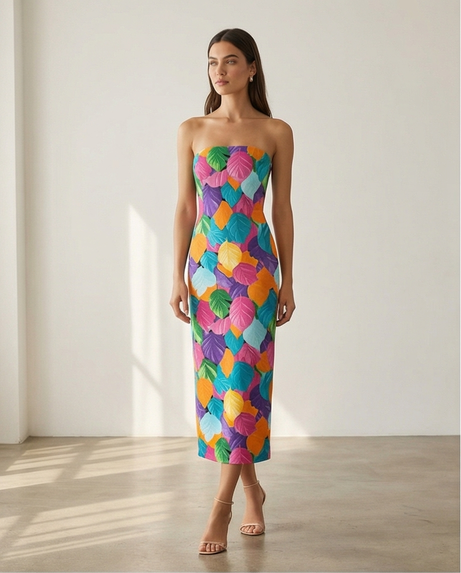 Colourful Dress with Custom Size Option