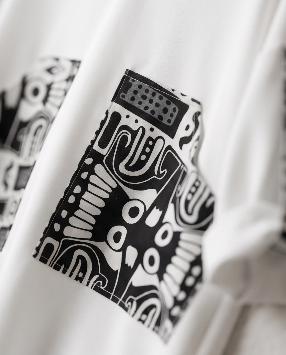 Hooded kaftan dress