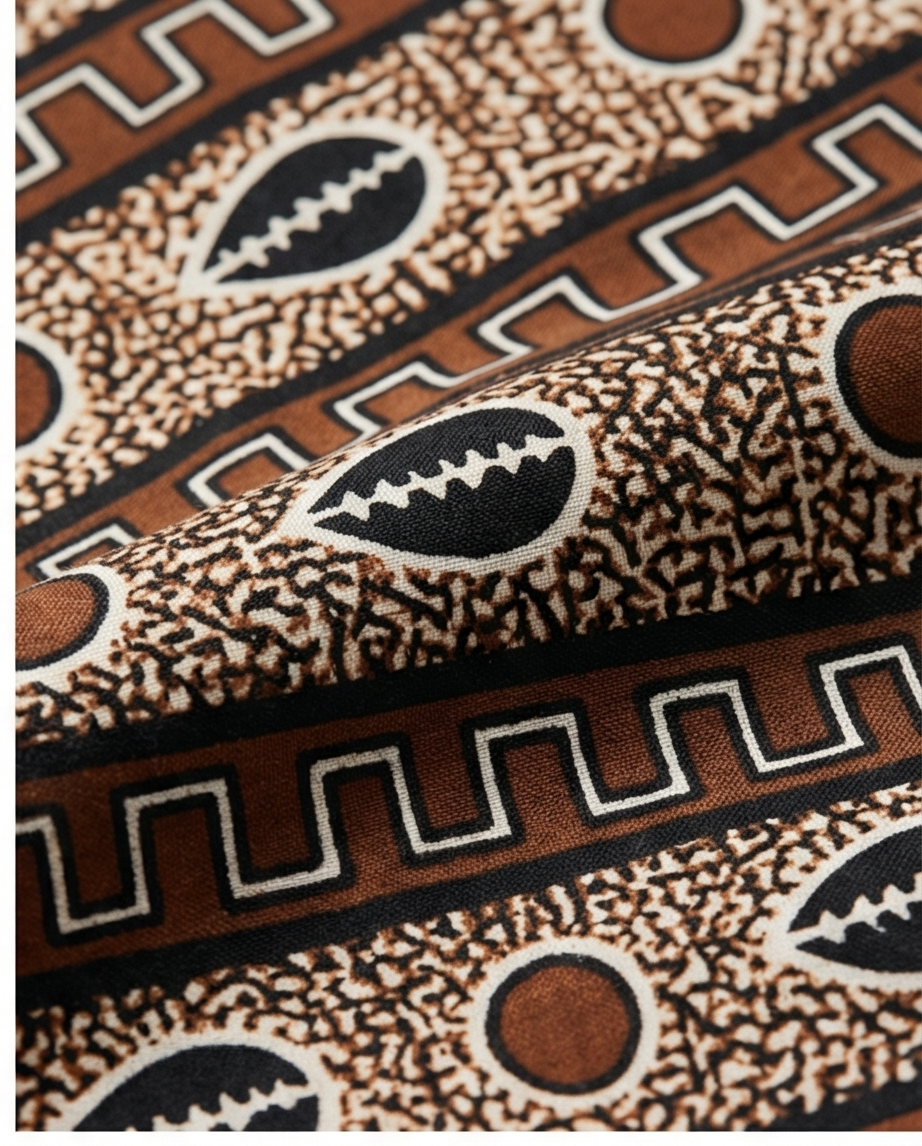 Brown bogolan cotton shirt