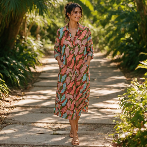 Tunic shirt dress