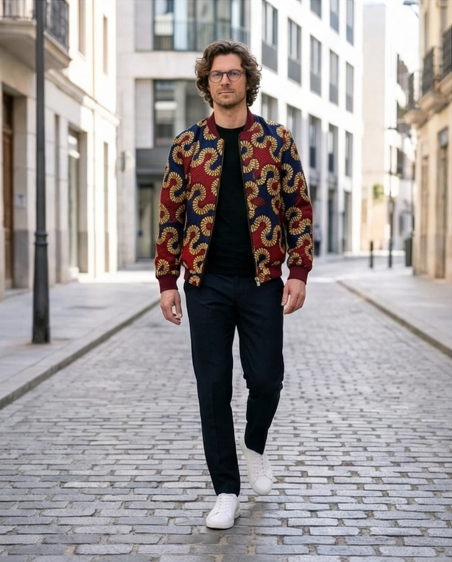 Reversible Male bomber jacket