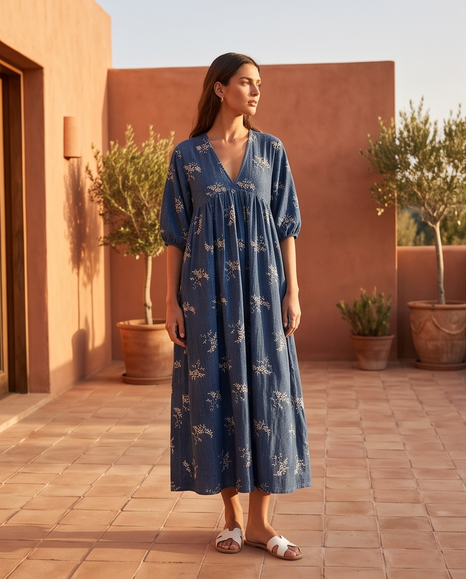 Blue summer dress
