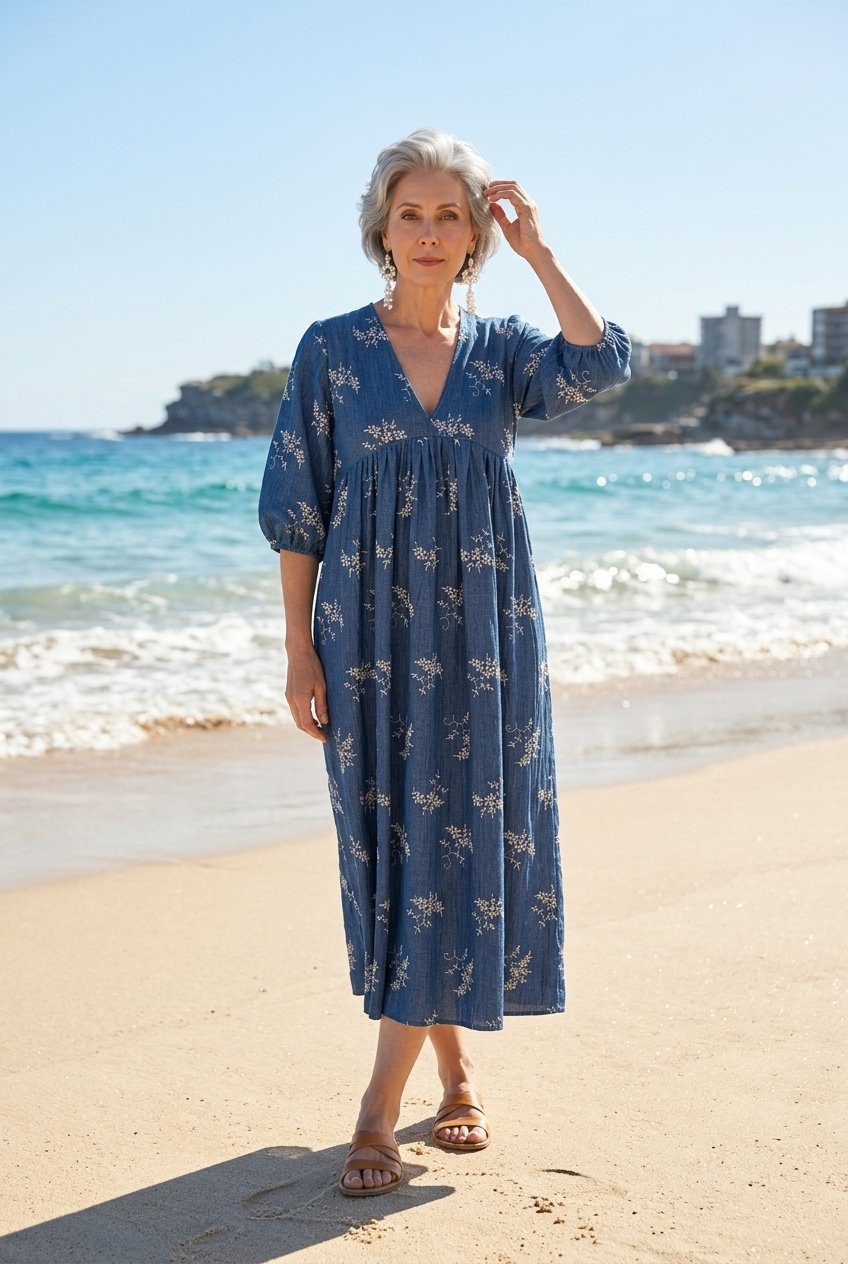 Blue summer dress