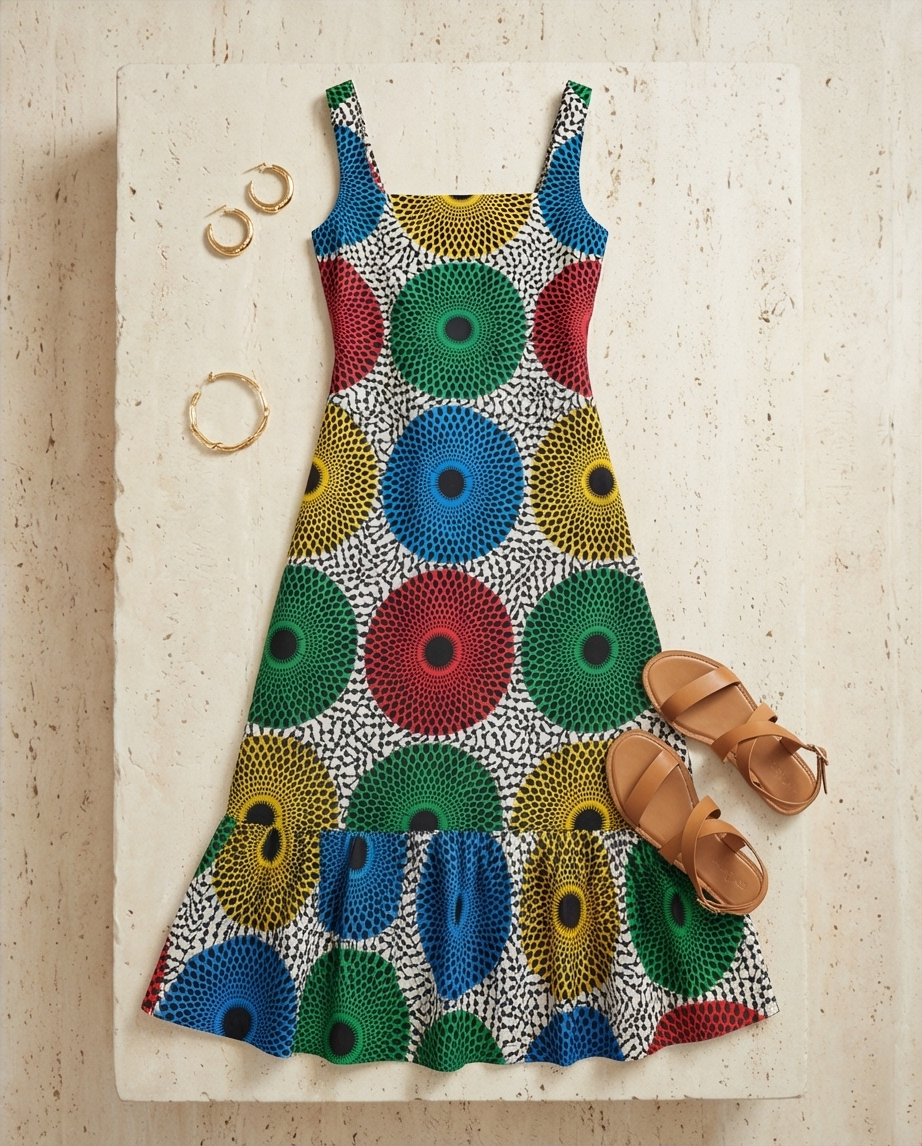 African Wax Print Dress Made to Order