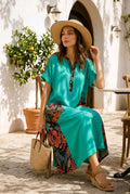 Green shirt dress
