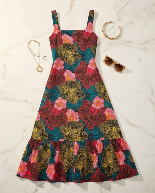 African Wax Print Dress Made to Order