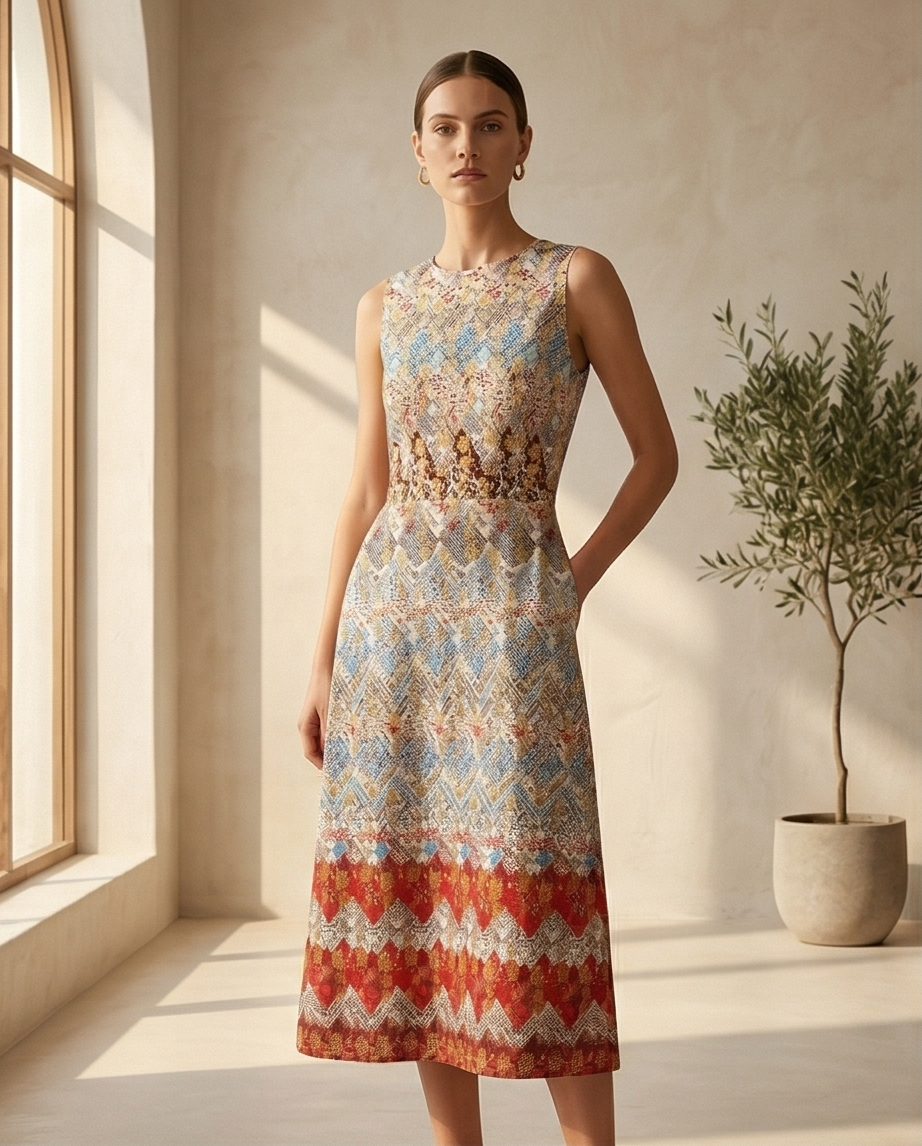 Straight Dress – Customizable Colorful Design, One Size