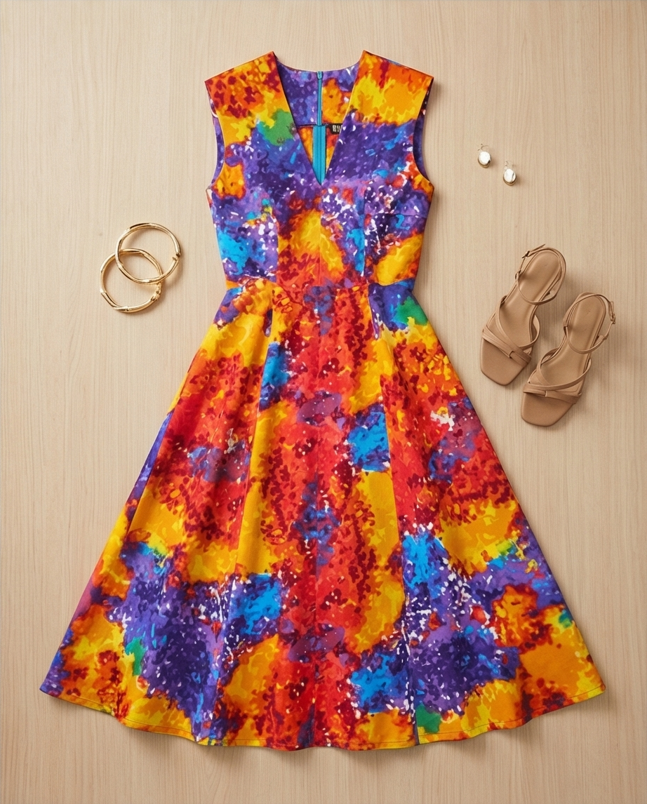 Colourful Stylish Dress