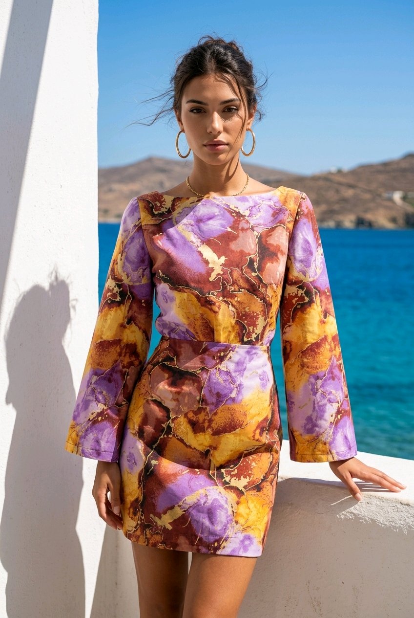 Short  african print dress