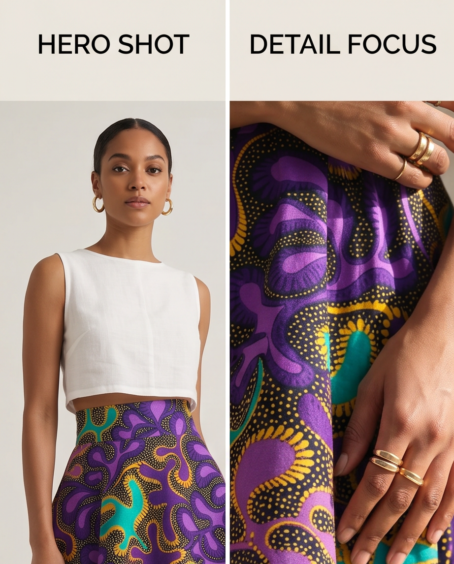 High low voluminous skirt