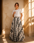 B/W full length skirt