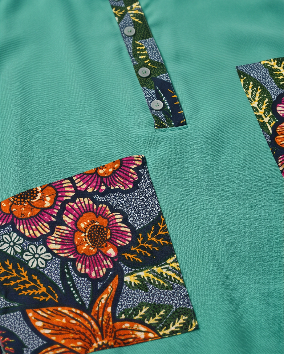 Green shirt dress